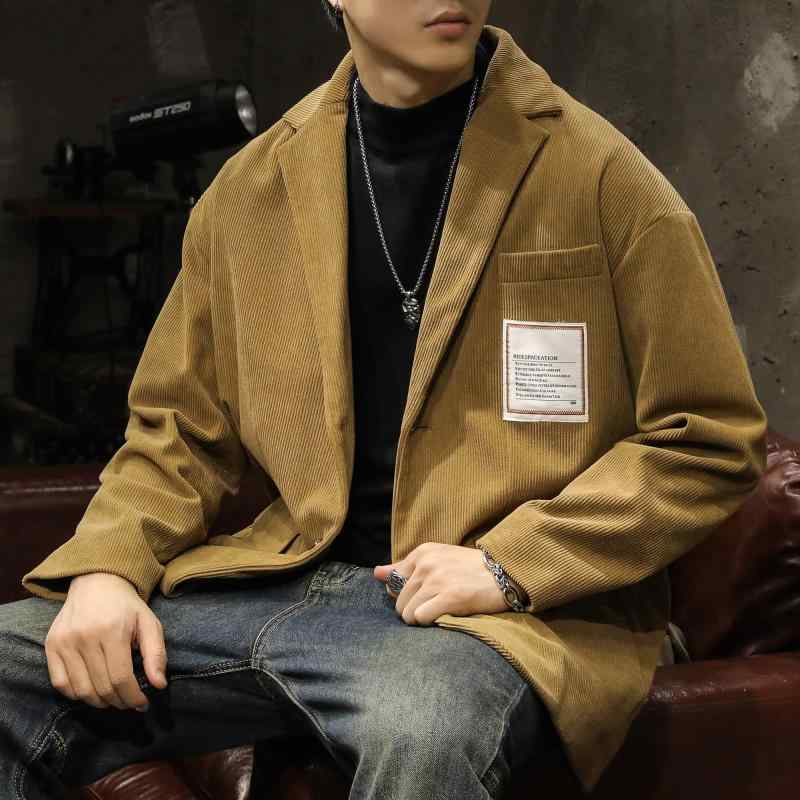 ジ スーツ コーデュロイ 紳士服 ストリート 大きいサイズ かっこいい 大人 オシャレ ファッション シンプル 服 メンズ コーデ