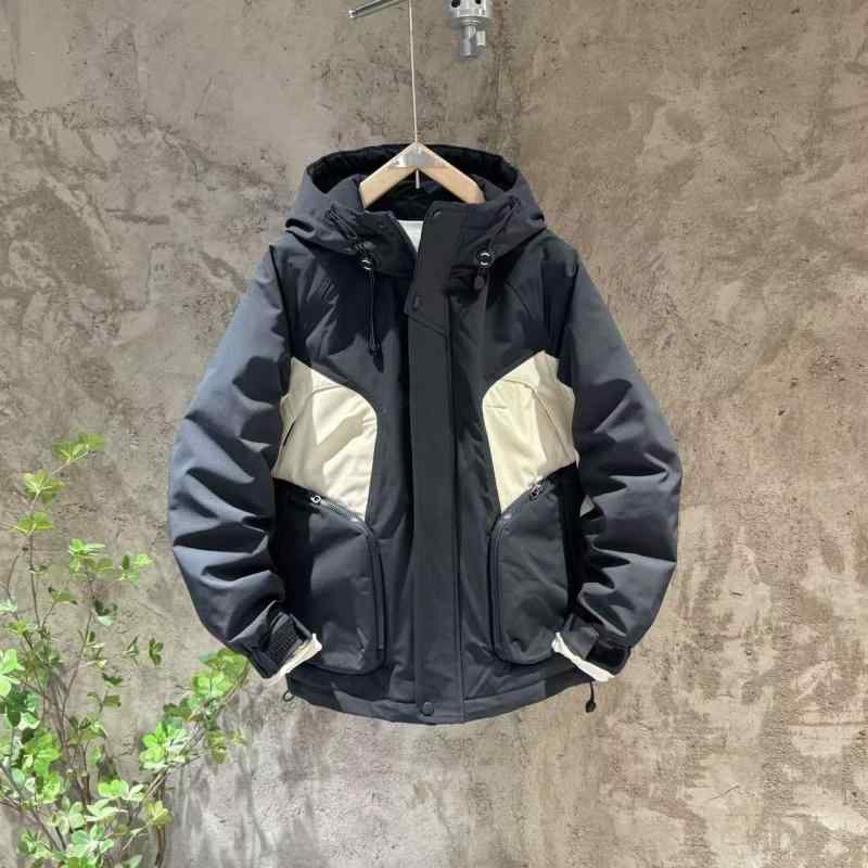 ジャケ ダウン フード付き 紳士服 ストリート 大きいサイズ かっこいい 大人 オシャレ ファッション シンプル 服 メンズ コーデ