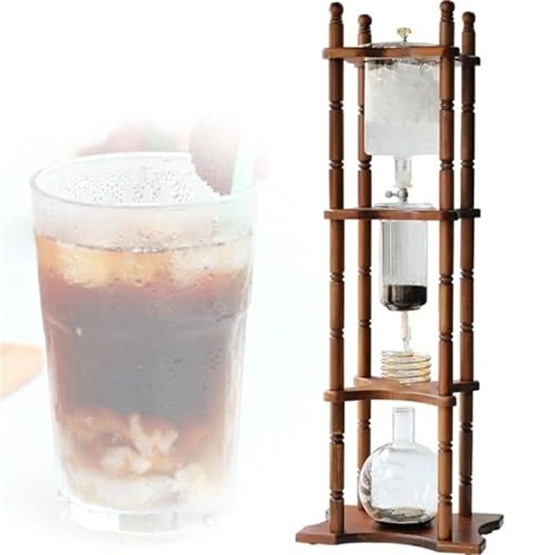 、取り外し可能な業務用アイスドリップコーヒータワー、ステンレススチールレギュレーター付き、23〜25カップのアイスコーヒー、家庭、オフィス、コーヒーショップ用