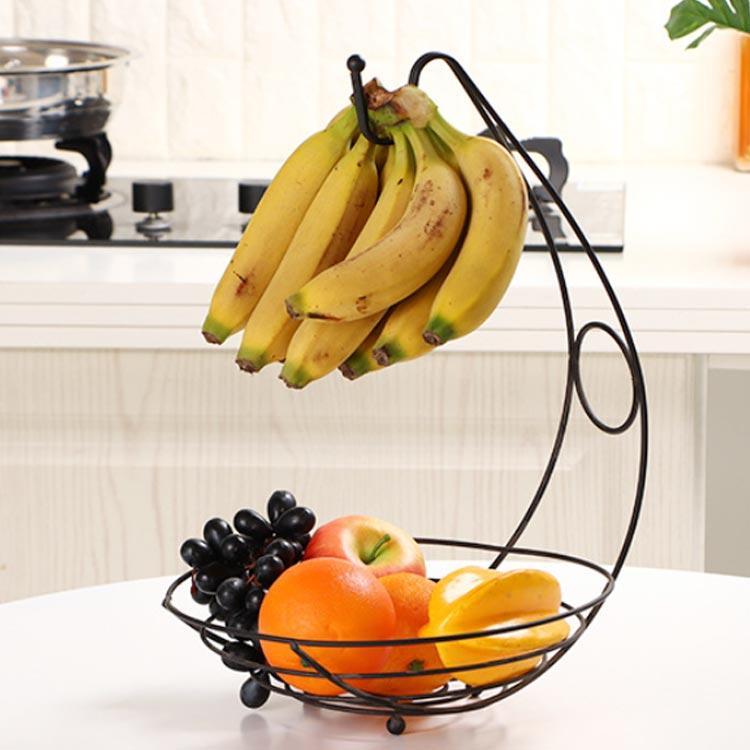 フルーツバスケット おしゃれ 掛ける 吊るす 雑貨 インテリア シンプル バナナハンガー 果物入れ フルーツかご 北欧風 バナナホルダー 果物かご バナナスタンド 果物収納かご フルーツボウル