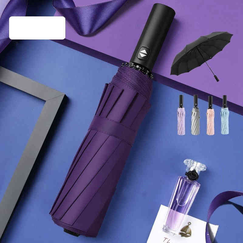 Umbrella - 自動開閉折り畳み傘晴雨兼用12本骨105cm軽量耐久性超撥水丈夫ワ