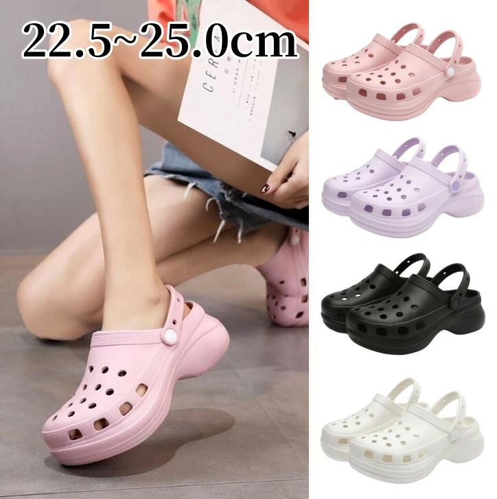 クロッグサンダル レディース 厚底サンダル スリッパ プラットフォーム 柔らか 歩きやすい コンフォー..