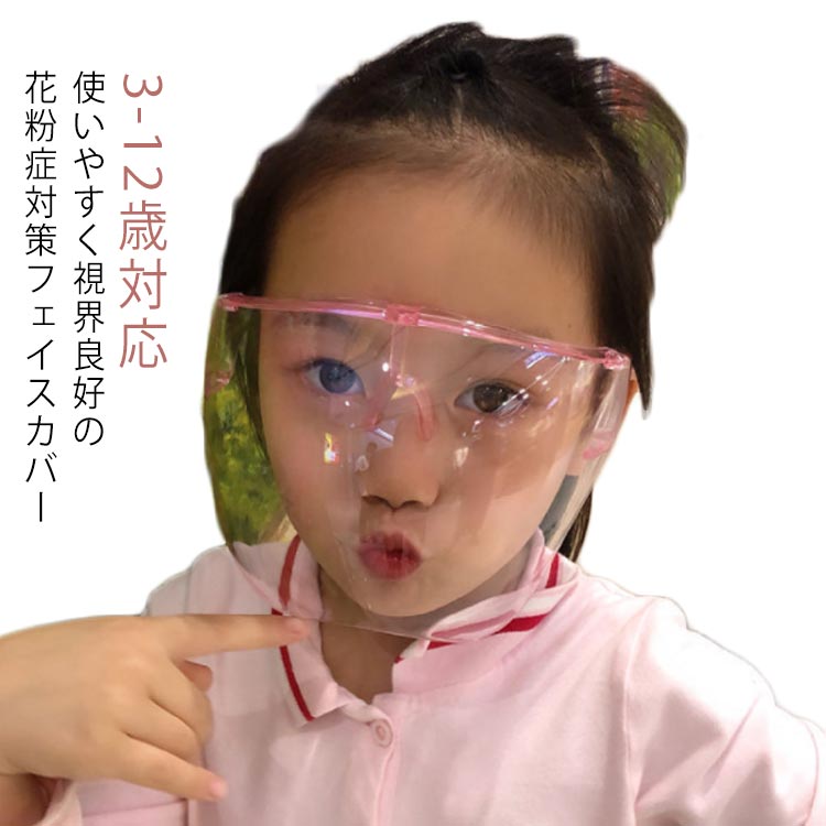 防 黄砂 防災グッズ 工場見学 視界良好 フェイスシールド 男の子 女の子 ゴーグル 保護メガネ 花粉症対..