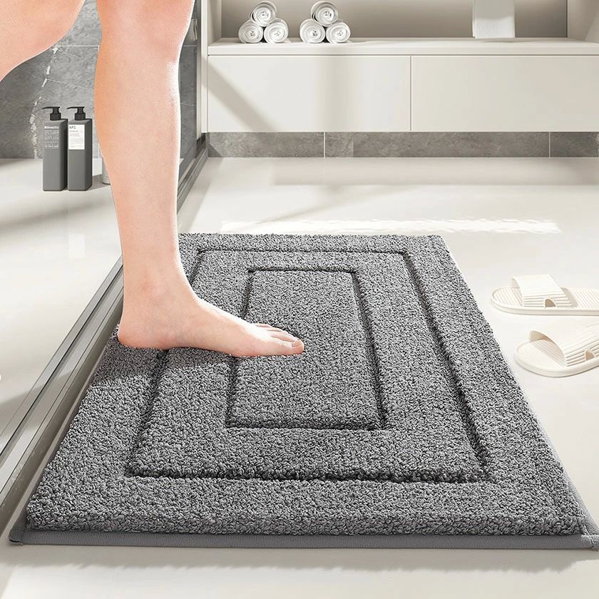 マット お風呂 60*90cm 50*80cm 40*60cm トイレマット タオル地 マイクロファイバー 大判 吸水 速乾 足ふきマット マット お風呂