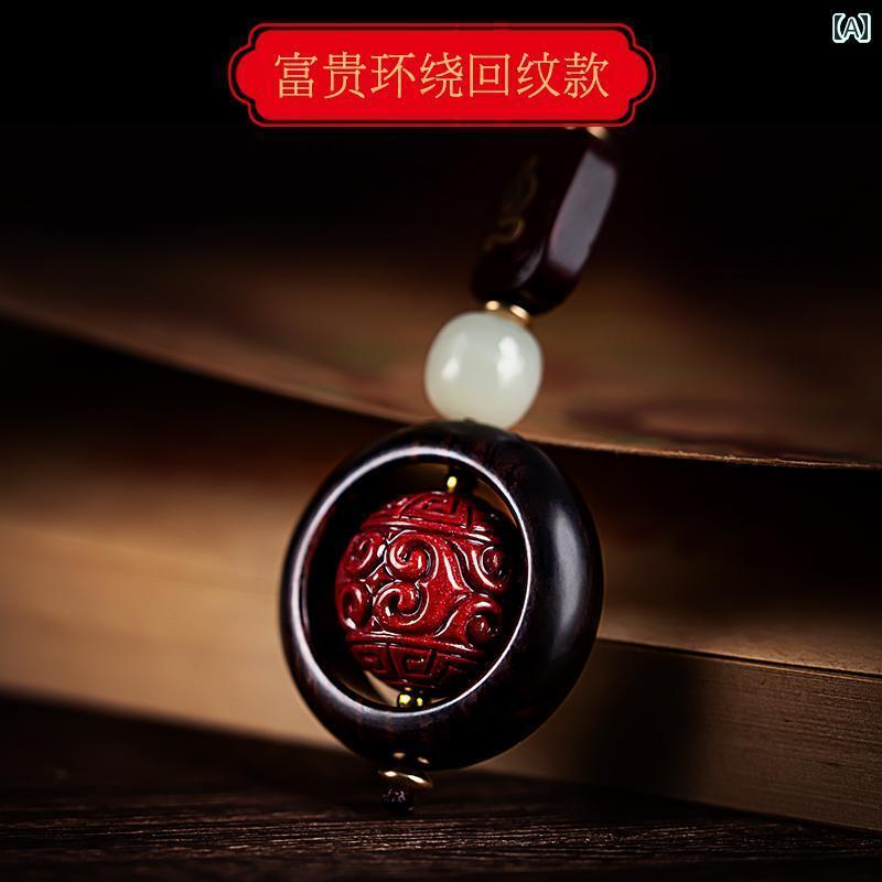 チェ ロープ 手編み エンド ペンダント キーホルダー 車 サンダルウッドの...