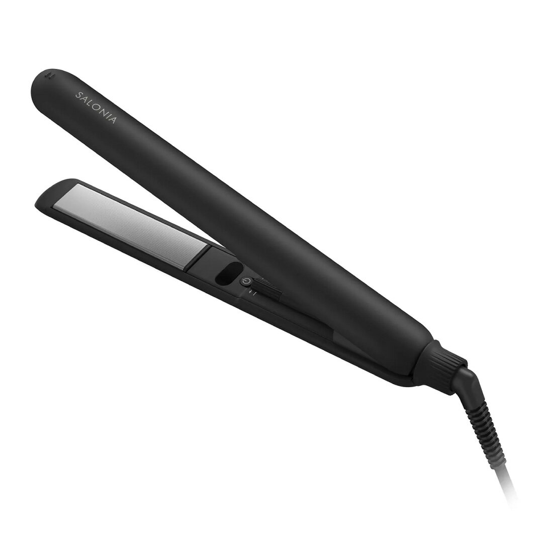 【送料無料】サロニア スムースシャインストレートアイロン 24mm【SAL23105 BK/GR/PK】 海外対応 立ち上がり早い 自動オフ レディース 痛まな...