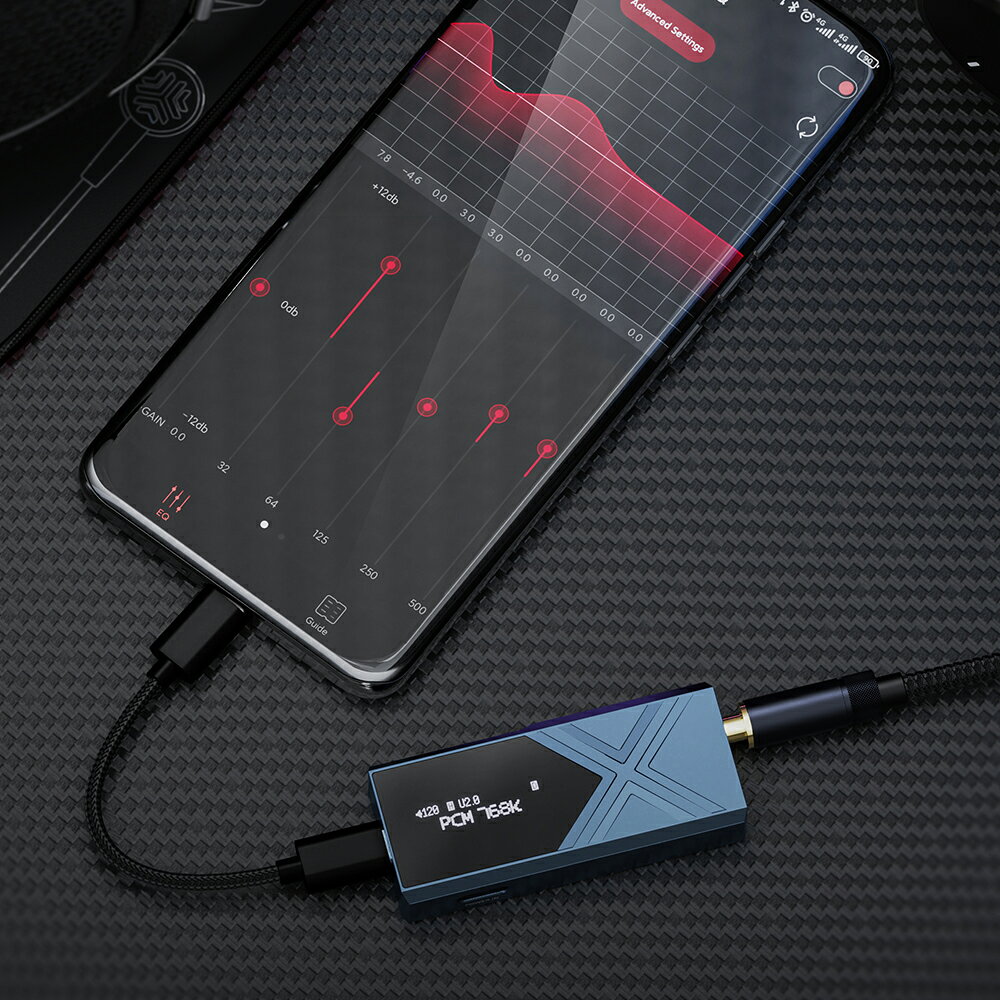 FIIO KA17 Black / blue USB DAC アンプ 小型 ポータブル フィーオ エントリー emilai-10000452 エミライダイレクト サンプル画像2