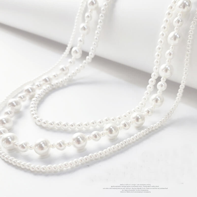 交換無料&レビュー特典 ネックレス パール パールネックレス 結婚式 パーティー 冠婚葬祭 フォーマル アクセサリー レディース シルバー ギフト プレゼント 母の日 入学式 入園式 卒園式 卒業式 お呼ばれ 二次会 披露宴 3連 送料無料 emile0100