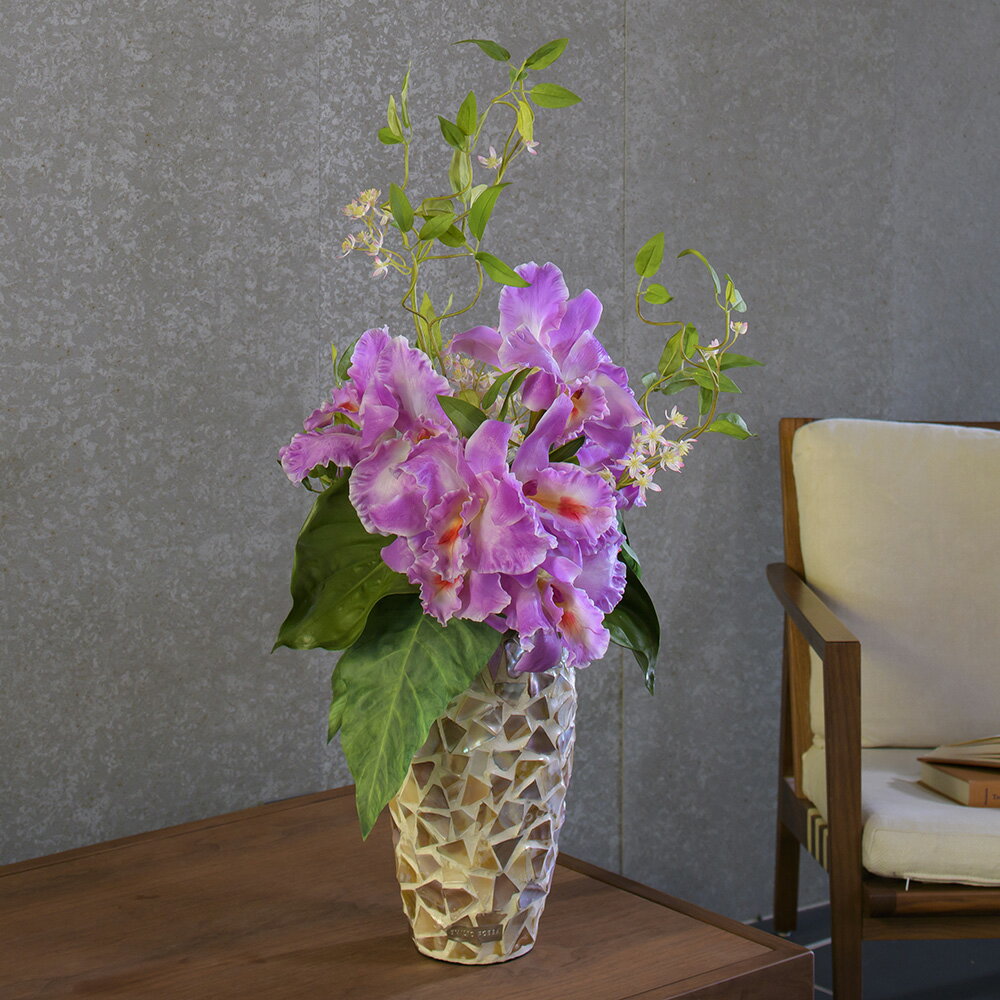楽天アートフラワー エミリオ・ロバカトレア4L23 アーティフィシャルフラワー ピンク 造花 花 枯れない花 インテリア ギフト プレゼント 贈り物 誕生日 開業 開院 開店 新築 結婚 就任 お祝い 叙勲 御祝 お供え花 還暦 米寿 傘寿 喜寿 御供 アートフラワー 送料無料