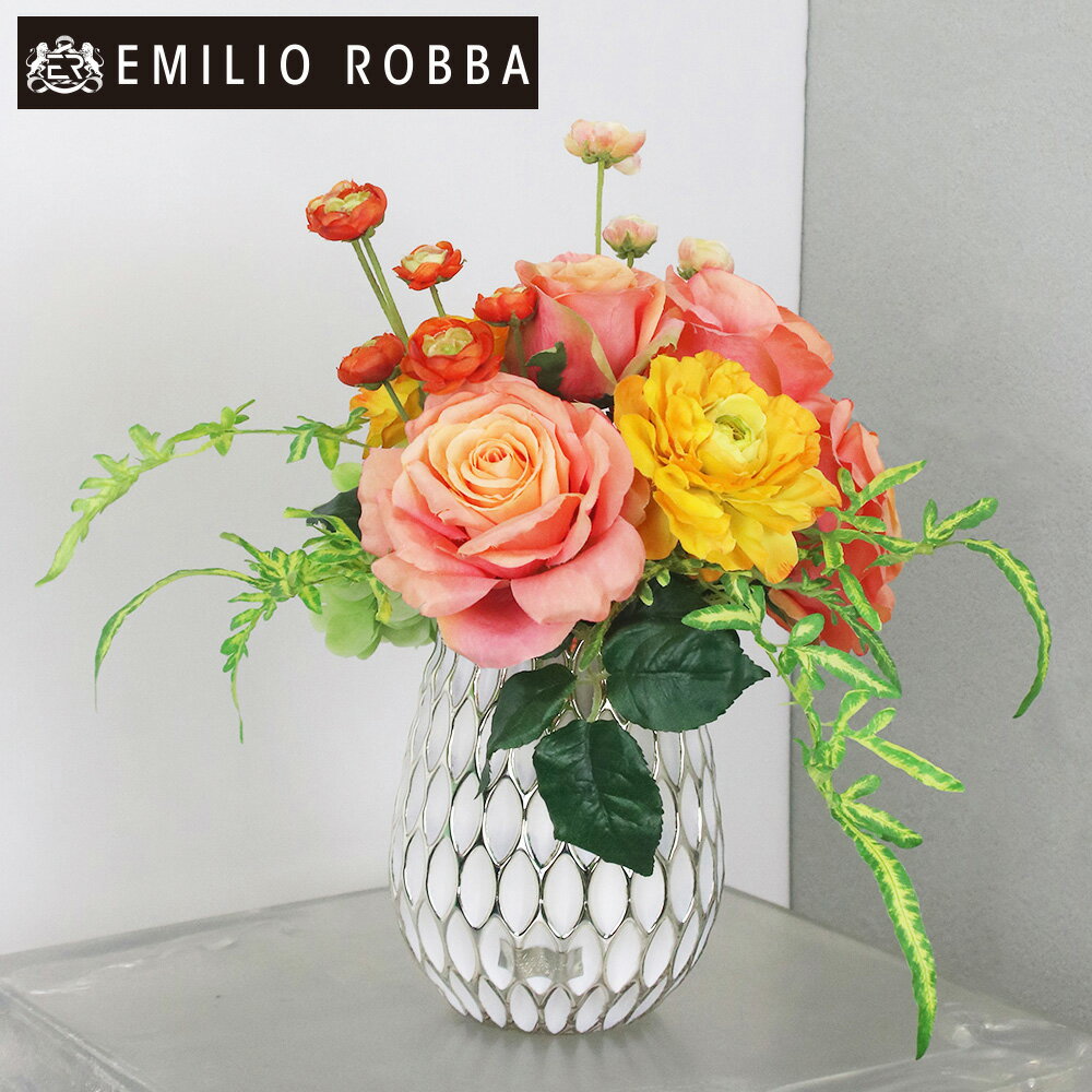 【完売】SDGsミニラナン&ローズ ピンク オレンジ イエロー アーティフィシャルフラワー 造花 花 水やり不要 インテリア ギフト プレゼント 誕生日 開業 開院 開店 新築 結婚 就任 お祝い 御祝 お供え花 御供 送料無料のサムネイル