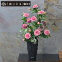 【数量限定】カメリア3L24 造花 アレンジメント インテリア アーティフィシャルフラワー アレンジ ツバキ 椿 ギフト プレゼント 贈り物 退職祝い 誕生日 ...