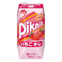 ピクニック いちごオ・レ200ml　1ケース（24本入）{M-1463}