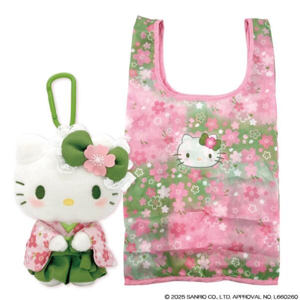 大人気の桜カラー！ ぬいぐるみの中にエコバッグ入り！ 抹茶色のカラビナ付きでバッグチャームにも♪ 存在缶ある大き目サイズ。大人気の桜カラー！ ぬいぐるみの中にエコバッグ入り！ 抹茶色のカラビナ付きでバッグチャームにも♪ 存在缶ある大き目サイズ。