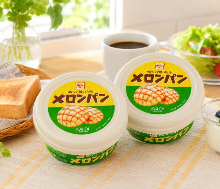 【2個セット】 KALDI カルディオリジナル ぬって焼いたらメロンパン 110g ×2個セット 賞味期限2026年9月 朝のお供に 簡単 食パン 本格的 常温 送料無料 【クーポン配布中】
