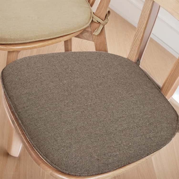 椅子クッション ひも付き 2枚セット 座布団 椅子用クッション シートクッション 馬蹄形 43*41*35cm 洗えるカバー 滑り止め ダイニングチェア 食卓椅子 チェアパッド 体圧分散 お洒落 送料無料 [2]