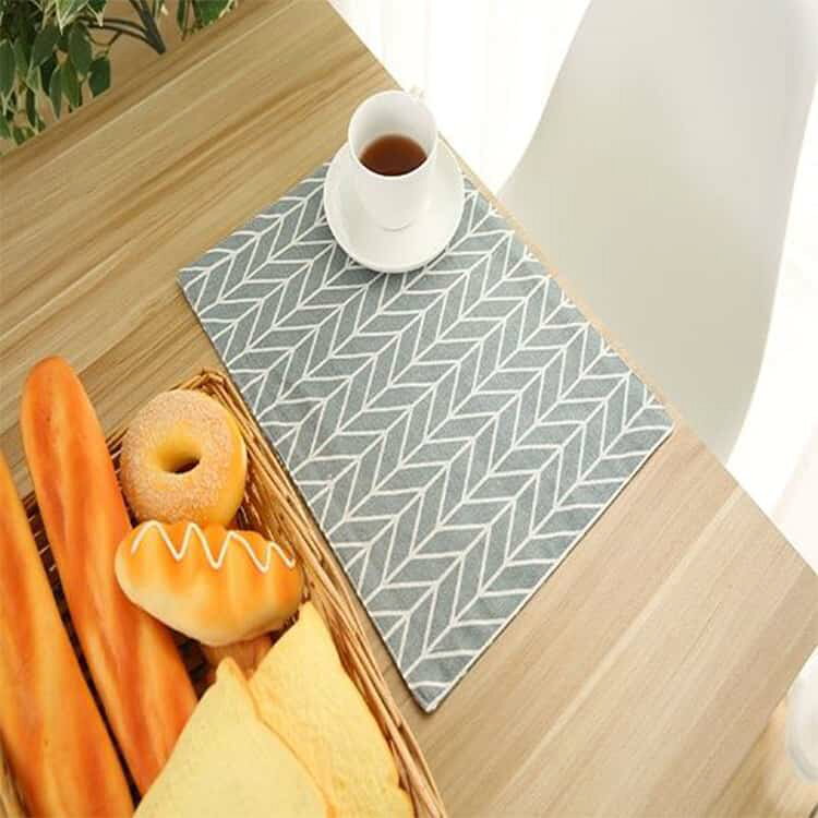 ランチョンマット 2枚セット 小学校 幼稚園 和風 綿麻 洗える 30*40cm お洒落 ラン...