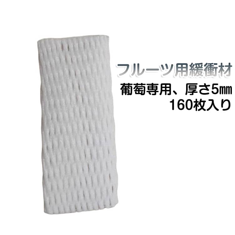 長さ22＊幅10cm 白 フルーツ用緩衝材 ネット 果物の発泡緩衝材 ぶどう 守る 厚手 シングル 葡萄 厚さ5mm 果物用緩衝材 フルーツ 果物 緩衝材 保護材 発泡 用 160枚 輸送 衝撃 フルーツキャップ 保護 振動 白 ホワイト 葡萄専用
