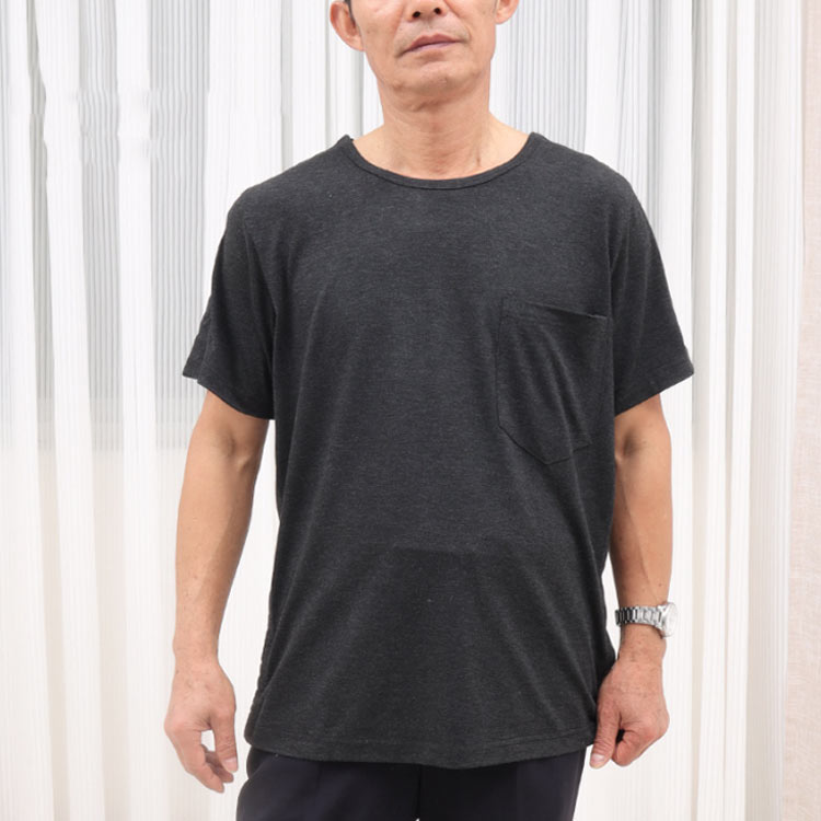 Tシャツ フルオープン メンズ 男女兼用 シニア 介護服 ゆったり 入院服 レディース ストレッチ 介護 病院用 半袖 全開き 全開き 高齢者 寝巻き 介護パジャマ 柔かい 通年用 便利 快適 綿混 紳士 婦人用 肌着 介護用品 介護衣料 老人 eminencestore-10000491 Eminence サンプル画像2