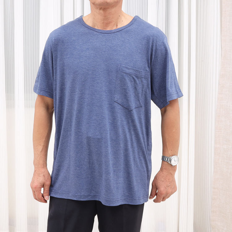 Tシャツ フルオープン メンズ 男女兼用 シニア 介護服 ゆったり 入院服 レディース ストレッチ 介護 病院用 半袖 全開き 全開き 高齢者 寝巻き 介護パジャマ 柔かい 通年用 便利 快適 綿混 紳士 婦人用 肌着 介護用品 介護衣料 老人 eminencestore-10000491 Eminence サンプル画像3