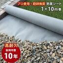 1m×10m巻き 防草シート 10年耐用 植樹防草シート 下敷き用 20平米分 送料無料 グレー 人 ...