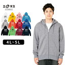 パーカー メンズ 無地 GLIMMER グリマー 10.0oz ドライ裏フリースジップパーカー 00348-AFZ 大きいサイズ 男女兼用 ユニセックス スウェ...