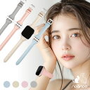 アップルウォッチ バンド レディース 本革 apple watch バンド アップルウォッチ ベルト applewatchアクセサリー くすみカラー かわいい ...