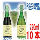 【2023年新酒】井筒無添加生ワイン2023年新酒　720ml　10本イヅツ　生ぶどう酒限定醸造　クール便にて発送井筒ワイン【旧商品名　生にごりワイン】