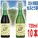 井筒無添加生ワイン2024年 720ml 10本イヅツ 生ぶどう酒限定醸造 クール便にて発送井筒ワイン【旧商品名 生にごりワイン】