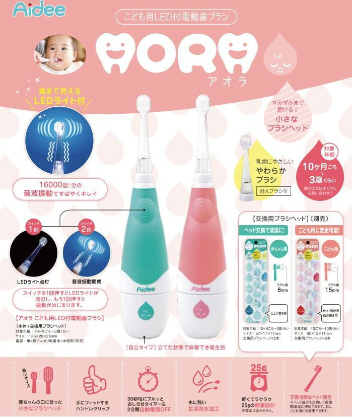 【本州送料無料】アオラ こども用 LED 付電...の紹介画像2