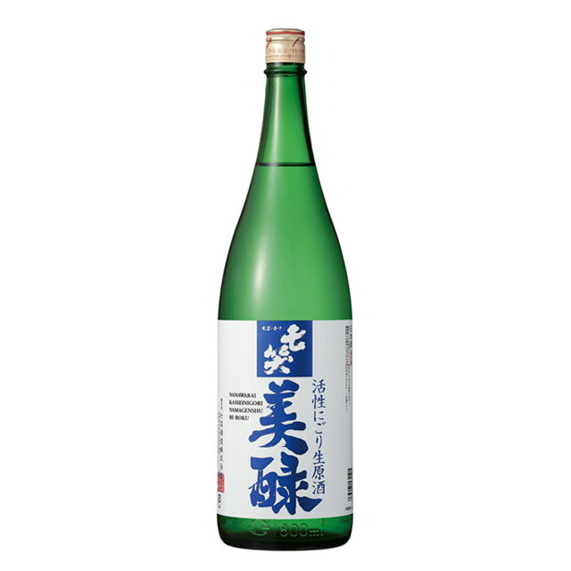 【令和5年新酒】季節限定七笑　活性にごり生原酒『美醁　』美ROKU (どぶろく風にごり生原酒)1.8L 1800ml七笑酒造　クール便にて発送1800ml瓶びろく　美ろく　美ロク　美禄1〜2本の場合は、配送用の箱代がかかります。