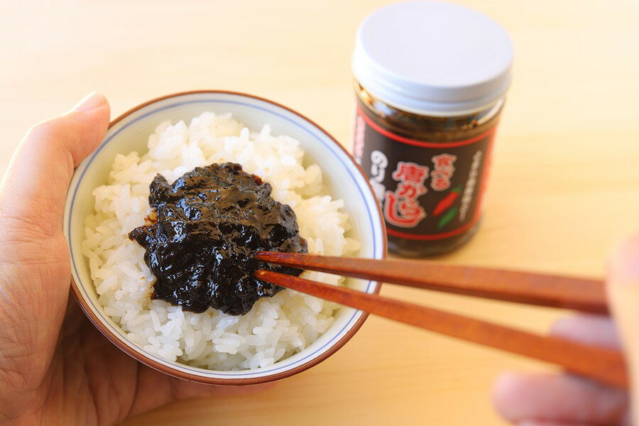 【本州送料無料】食べる唐からし　のり佃煮130g×15本　お得なケース売り　北海道・四国・九州行きは追加送料220円かかります。マルシンフーズ食べるとうがらしのり佃煮