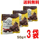 【メール便 3袋 送料無料】チョコレートがおいしいとろけるチョコバナナチップ 50g×3袋 マルシンフーズバナナチップスチョコ