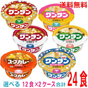 【本州送料無料】自由に選べる2ケース合計24個　人気のワンタンから2種類選べるセット北海道 四国 九州は送料220円かかります。マルちゃんミニワンタンスープ東洋水産