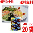 【メール便20袋送料無料】冷し中華スープ（レモン入り） （小袋）40ml× 20袋 業務用 市販 冷やし中華スープのみ 冷やし中華のたれ 食べ比べ 調味料 ソロキャンプ あみ印 ISK