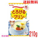 【メール便送料無料】とろけるプリン 210g 1パック(5人分×2袋) カラメルシロップ付 かんてんぱぱ 寒天プリンの素