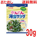 【おためしメール便送料無料】かんてん海藻サラダ 30g入り 伊那食品工業イナショクかんてんぱぱ寒天海藻サラダ