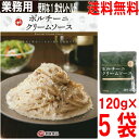 【5袋 メール便送料無料】業務用 創味食品 ポルチー二クリームソース 120g×5袋 ISK ポルチーニクリームパスタソーススパゲッティソース