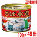 【本州2ケース送料無料】キョクヨー さば水煮 190g缶詰め 24缶入り×2ケース合計48個 原料国産 国内詰め 天日塩使用極洋 北海道・四国・九州行きは追加送...