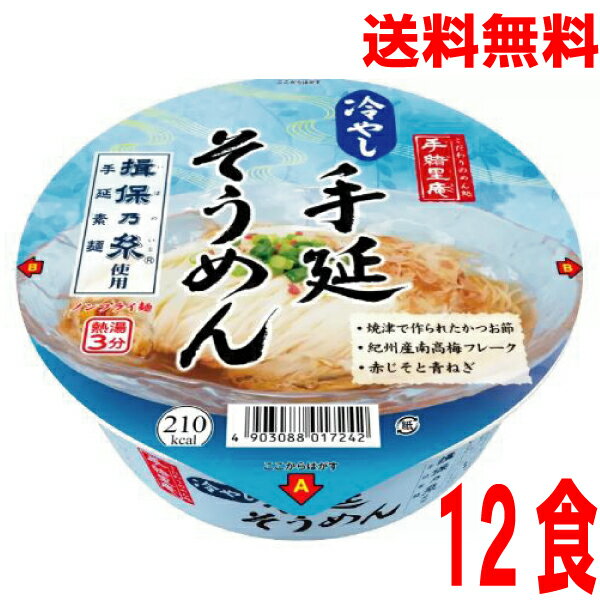 【2024年季節限定】【本州送料無料】手緒里庵 冷やし手延そうめん　95g×12個　ヤマダイ北海道・四国・九州行きは追加送料220円かかります。手延べそうめんのサムネイル