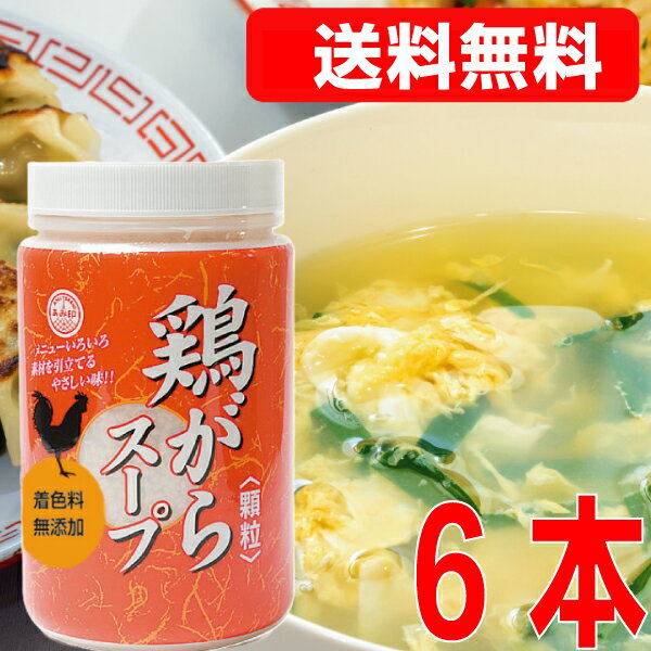 【本州6本送料無料】鶏がらスープ（顆粒）480g×6本(1ケース） 業務用鶏ガラスープ おうちごはん 中華 ..