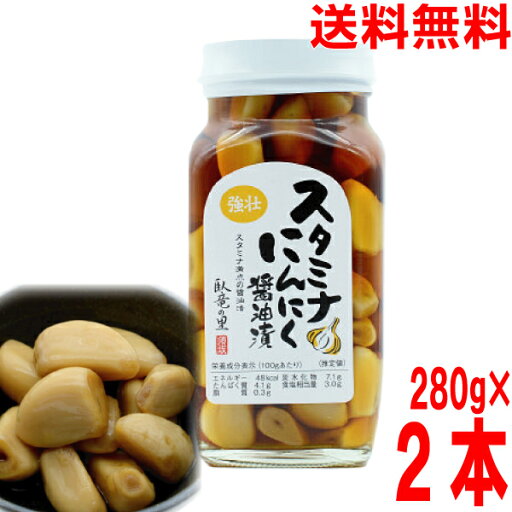 【2本 本州送料無料】スタミナにんにく醤油漬 280g瓶入り×2本北海道・四国・九州行きは追加送料220円かかります。須坂食品工業 マルシンフーズ 【2本 本州送料無料】スタミナにんにく醤油漬 280g瓶入り×2本北海道・四国・九州行きは追加送料220円かかります。須坂食品工業 マルシンフーズ