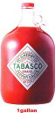 【本州のみ　送料無料】タバスコ　TABASCO　BRAND　PEPPER　SAUCE　1gallon　3.8L入り　4本入り1ガロン　3800ml22kg北海道・四国・九州行きは追加送料220円かかります。