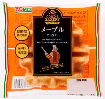 COMO　コモパン　メープルワッフル　24個入り3ケース72個waffle北海道・四国・九州行きは追加送料220円かかります。