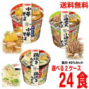 【本州送料無料】だしの旨みで減塩　中華そば　鶏炊きうどん　小海老天そば　1箱12食×2ケース（合計24食）