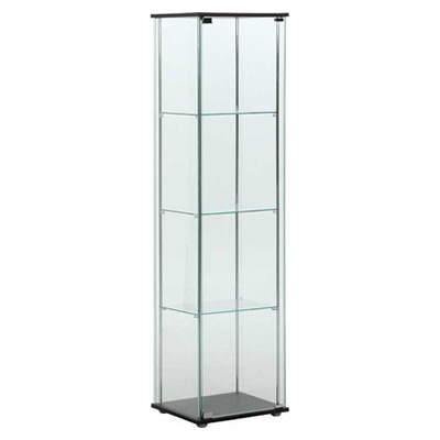 【最大1000円OFFクーポン！3月11日1:59まで】【返品OK!条件付】不二貿易 ガラスコレクションケース 4段 組立品 fj-96047【KK9N0D18P】【220サイズ】