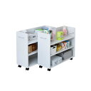 【ポイントUP! 7月15日23:59まで】【返品OK!条件付】JKプラン 押し入れ 収納ラック 2個セット キャスター付き SGT-0137-WH ホワイト【...