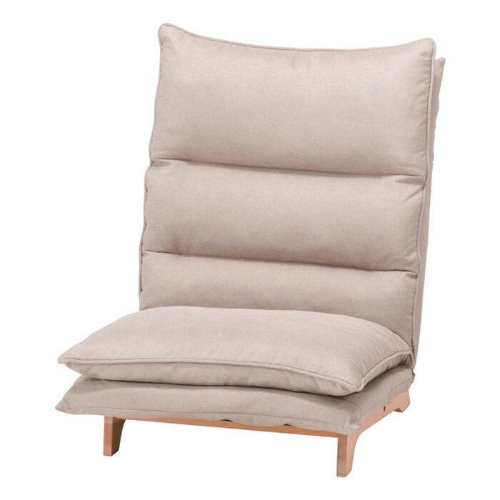 【返品OK!条件付】不二貿易 ダブルクッション座椅子 フィット2 1P BE fj-19206 ベージュ【KK9N0D18P】..