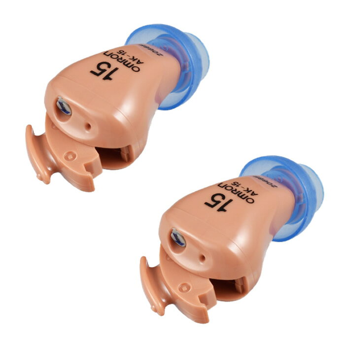 【返品OK!条件付】【非課税】【2個セット】オムロン デジタル式補聴器 イヤメイトデジタル AK-15 軽度難聴用 AK-15-2SET ハウリングキャンセル ...