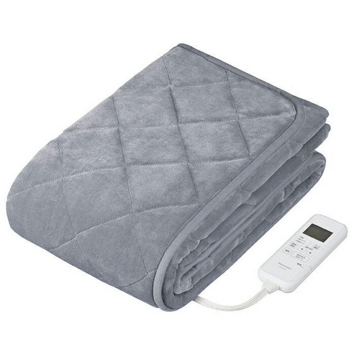 【返品OK!条件付】パナソニック 暖房敷きパッド 約200×100cm 9段階温度調節 DB-BM1L-H グレー【KK9N0D1..