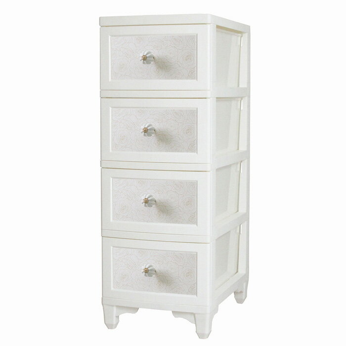 【返品OK!条件付】Lilou de coco ドレスチェンジチェスト 4段 モダンローズ DPC-04-MR アイ・エル・シー【KK9N0D18P】【140サイズ】